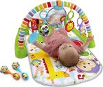 Fisher-Price Baby Gym with Kick & Play Piano Learning-Toy featuring Smart Stages Educational Content and 2 Soft Maracas Rattle-Toys [Amazon Exclusive] by Fisher-Price