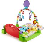 Fisher-Price Baby Gym with Kick & Play Piano Learning-Toy featuring Smart Stages Educational Content and 2 Soft Maracas Rattle-Toys [Amazon Exclusive] by Fisher-Price