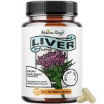 Liver Supplements with Milk Thistle - Artichoke - Dandelion Root Support Healthy Liver Function for Men and Women Natural Detox Cleanse Capsules Boost Immune System Relief - Natures Craft by Natures Craft