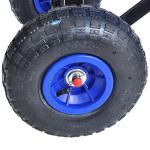 Outdoor Sport Blue Wagon All Terrain Pulling w/Removable Wooden Side Panels Air Tires Big Foot Panel Wagon 176 lbs. Weight Capacity Sturdy All Steel Wagon Bed, Children Kids' Pull-Along Wagons (Blue) from ZeHuoGe