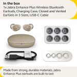 Jabra Enhance Plus Self-Fitting OTC Rechargeable Hearing Aids for Advanced Hearing Enhancement, Music and Calls â (Incompatible with Android) 4 Mics and Powerful Speakers, Made for iPhone â Gold Beige from Jabra