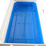 Outdoor Sport Blue Wagon All Terrain Pulling w/Removable Wooden Side Panels Air Tires Big Foot Panel Wagon 176 lbs. Weight Capacity Sturdy All Steel Wagon Bed, Children Kids' Pull-Along Wagons (Blue) from ZeHuoGe