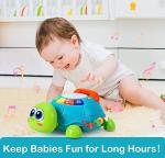 MAGIBX Baby Toys 6 to 12 Months Boy Girl Gifts, Infant Light Up Musical Turtle Crawling Toys for Babies 6-12-18 Months, Learning Educational Toys for Toddler Age 1-2 First Christmas Birthday Gifts by MAGIBX