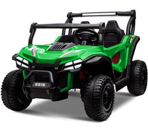 OTTARO 24V Ride on Cars 2 Seater, Electric Cars Vehicles for Adults and Kids, 4WD Ride on UTV Truck w/ Remote Control, 25" Spacious Seat, 2 Safety Belts, Bright Light, Music Player,Bluetoothï¼Greenï¼ from OTTARO