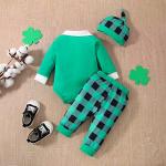 VINUOKER Baby Infant Toddler Boy First St.Patrick's Day Outfit Clover Clothes Romper Bodysuit by 