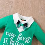VINUOKER Baby Infant Toddler Boy First St.Patrick's Day Outfit Clover Clothes Romper Bodysuit by 