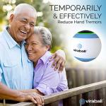 Viraball Physiotherapy Vibration Therapy Ball - Physical Therapy for Hand Tremor Reduction (Parkinson) with Rechargeable Battery â Hands Tremor Reduce & Stress Relief Vibrating Therapy Ball by viraball