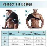 Omecon Shoulder Brace for Men Women - Shoulder Support and Compression Sleeve for Torn Rotator Cuff, Dislocated,Adjustable Fit for Left & Right Arm - Black, M from Omecon