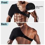 Omecon Shoulder Brace for Men Women - Shoulder Support and Compression Sleeve for Torn Rotator Cuff, Dislocated,Adjustable Fit for Left & Right Arm - Black, M from Omecon