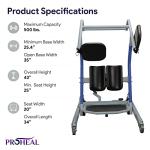 ProHeal Stand Assist Lift - Sit to Stand Standing Transfer Lift - Fall Prevention Patient Transfer Lifter for Home and Facilities - 500 Pound Weight Capacity from ProHeal