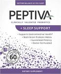 Peptiva 26 Billion CFU Probiotic and Sleep Support - Clinically Validated Multi-Strain Probiotic - Lactobacillus and Bifidobacterium, Melatonin by Peptiva