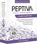 Peptiva 26 Billion CFU Probiotic and Sleep Support - Clinically Validated Multi-Strain Probiotic - Lactobacillus and Bifidobacterium, Melatonin by Peptiva