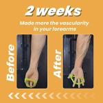 Hand Grip Strengthener, Finger Exerciser, Grip Strength Trainer (6 PCS) NEW MATERIAL Forearm grip workout, Finger Stretcher, Relieve Wrist & Thumb Pain, Carpal tunnel, Great for Rock Climbing and More by Pnrskter