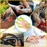 Hand Grip Strengthener, Finger Exerciser, Grip Strength Trainer (6 PCS) NEW MATERIAL Forearm grip workout, Finger Stretcher, Relieve Wrist & Thumb Pain, Carpal tunnel, Great for Rock Climbing and More by Pnrskter
