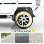 INFANS 12V Kids Ride On Car, Licensed Mercedes Benz G63 Electric Vehicle with Remote Control, Double Open Doors, Music, Bluetooth, 2 Speeds, Wheels Suspension, Battery Powered Driving Toy (White) by INFANS