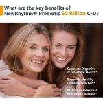 NewRhythm Probiotics 50 Billion CFU 20 Strains, 60 Veggie Capsules, Targeted Release Technology, Stomach Acid Resistant, No Need for Refrigeration, Non-GMO, Gluten Free from NewRhythm