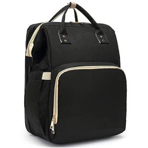 Diaper Bag Backpack with Changing Station, Large Black Baby Bags for Girl Boys Dad Mom, Baby Shower Gifts, Baby Registry Search, Baby Stuff for Newborn Essentials Must Haves Items by ROSEGIN