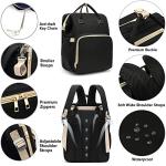 Diaper Bag Backpack with Changing Station, Large Black Baby Bags for Girl Boys Dad Mom, Baby Shower Gifts, Baby Registry Search, Baby Stuff for Newborn Essentials Must Haves Items by ROSEGIN