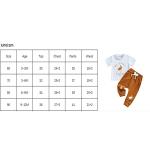 Amiblvowa My 1ST Easter Outfit Newborn Baby Boy Short Sleeve Bunny T-Shirt Jogger Pants Set Infant 2Pcs Summer Clothes (White&Brown My First, 9-12 Months) from Amiblvowa