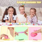 150 Pcs Mochi Toys Bulk for Kids Party Favors Kawaii Mini Squishies Mochi Animals Stress Relief Toys Fidget Toys for Valentines Adult Boys Girls Birthday Gift Classroom Prizes, Random Styles by Leitee