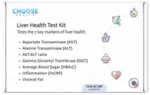 Choose Health 7-in-1 at-Home Liver Health Test | Not Avail in NY RI MA by Choose Health
