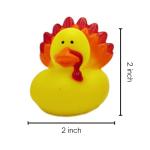 Thanksgiving Rubber Duckies (12 Pack) Thanksgiving Themed Rubber Ducks Turkey & Pilgrim Ducks, Thanksgiving Party Favors Supplies for Kids, Table Centerpiece Vinyl 2.5" - for Kids Bath Toys, Jeep Ducking by 4E's Novelty from 4E's Novelty