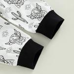 LXXIASHI Western Baby Boy Summer Clothes Cow Print Short Sleeve T-Shirt Top Pants Set 2Pcs Toddler Western Cowboy Outfits (Black, 3-4 Years) by LXXIASHI