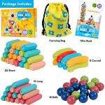 DigitBuilders Pastel Party 64 Pcs Magnetic Building Sticks & Balls Colors Learning Sensory Toys for Kids STEM 3D Building Toys Preschool Age 3 4 5 6 Year Old Boys Girls from BrainSpark