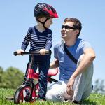 YGJT 4 in 1 Tricycle for Toddlers Age 2-5, Folding Kids Trike Tricycles Toddler Bike with Adjustable Seat and Removable Pedal, Baby Balance Bike Ride-on Toys Gift for Baby Boys Girls Birthday by YGJT