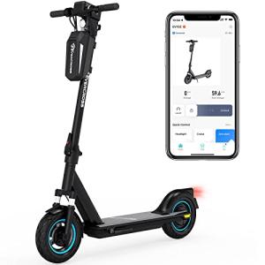 EVERCROSS EV10Z App-Enabled Electric Scooter, 10" Solid Tires Electric Scooters, 22 Miles & 19 Mph Folding Commuter Electric Scooter for Adults & Teenagers with 500W Peak Power Brushless Hub Motor from ZHEJIANG KUANTU INDUSTRY AND TRADE CO.,LTD