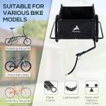 Aosom Bicycle Cargo Trailer, Two-Wheel Bike Luggage Wagon Bicycle Trailer with Removable Cover, Red by Aosom Direct