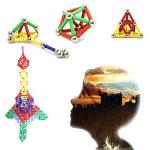 206Pcs Magnetic Building Sticks Blocks, Magnet Educational Toys STEM Toys for Kids and Adult, 3D Construction Building Toy with Storage Bag from Gucheng County Chenyi Toys Factory