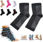 6 Pairs Dr Sock Soothers Socks Anti Fatigue Compression Foot Sleeve Support Brace Sock For Men & Women, Copper Foot Compression Sleeve For Pain (L/XL) by VEIRGAMO