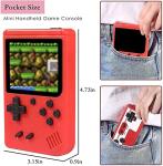 Triyilove Handheld Game Console, Retro Game Console with 500 Classic FC Games 3 Inch Screen 1020mAh Rechargeable Battery Portable Game Console Support TV Connection & 2 Players for Kids Adults (Red) by Triyilove