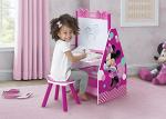 Delta Children Kids Easel and Play Station â Ideal for Arts & Crafts, Drawing, Homeschooling and More - Greenguard Gold Certified, Disney Minnie Mouse by Delta Enterprise Corp - PLA