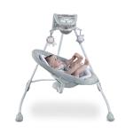 Ingenuity InLighten Baby Swing - Cool Mesh Fabric, Vibrations, Swivel Infant Seat, Nature Sounds, Light Up Motorized Mobile - Braden 35.7x34.3x41.1 Inch (Pack of 1) by Kids II - (Carson, CA)