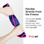 Magic Gel Shoulder Ice Pack - Reusable, Flexible and Long Lasting. Ice Pack for Rotator Cuff Injuries, Bursitis and Swelling. Hot or Cold Therapy Compression Wrap for Left or Right Shoulder - Large from Magic Gel