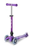 Micro Kickboard - Foldable Mini Deluxe Scooter, 3-Wheeled, Lean-to-Steer, Swiss-Designed, Award-Winning for Toddlers and Preschoolers Ages 2-5 (Purple) by Micro Kickboard