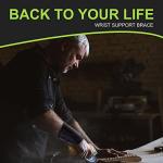 KIAANS Wrist Brace Carpal Tunnel Adjustable Wrist Support for Men Women Right Left Hand Brace for Tendonitis, Arthritis, Sprains (Left Hand-Black, L/XL) by KIAANS