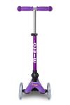 Micro Kickboard - Foldable Mini Deluxe Scooter, 3-Wheeled, Lean-to-Steer, Swiss-Designed, Award-Winning for Toddlers and Preschoolers Ages 2-5 (Purple) by Micro Kickboard