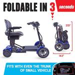 ActiWe Folding Mobility Scooter Carrier, Powered Mobility Scooters for Seniors, All Terrain Motorized Scooter for Adults, Folding Electric Scooter with Seat 4 Wheel Electric Wheelchair Scooter by Actiwe Mobility