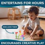 BunMo Fidget Toys Bath Toys and Suction Toys - Sucker Toys are Fun Vibrant Sensory Toys, Kids Toys or Stem Learning Toys - 24 Pack Comes with Fidget Toy Bag from BUNMO