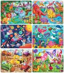 Puzzles for Kids Ages 3-5 | 4-8, 48 Piece Wooden Jigsaw Puzzles for Toddler Preschool Puzzles Learning Educational Toys for 3 4 5 6 7 8 Years Old Boys and Girls by OSBOO