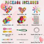 Crafts for Girls Ages 6-12 Make Your Own Flower Bouquet with Buttons and Felt Flowers, Vase Art and Craft for Children - DIY Activity Christmas Birthday Gift for Girls Age 6 7 8 9 10 11 12 Year Old from 7july