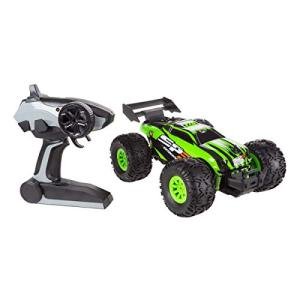 Hey! Play! Remote Control Monster Truck - 2.4GHz RC Off-Road Rugged Toy Vehicle for Kids with Spring Suspension and Oversized Wheels (Green) by Trademark Global