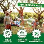 Ninja Warrior Obstacle Course for Kids - 2X50FT Double Ninja Slackline with Most Complete Accessories for Kids, Swing, Trapeze Swing, Rope Ladder, Obstacle Net Plus 1.2M Arm Trainer from Dripex