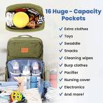 PILLANI Baby Diaper Bag Backpack-Baby Bag for Boys & Girls, Diaper Backpack,Baby Registry Search,Newborn Baby Essential Gifts by PILLANI