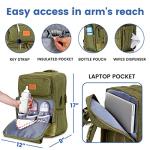 PILLANI Baby Diaper Bag Backpack-Baby Bag for Boys & Girls, Diaper Backpack,Baby Registry Search,Newborn Baby Essential Gifts by PILLANI