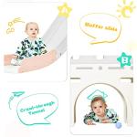 Veemuaro 6 in 1 Slide for Kids, Kids Play Climber Slide Playset with Basketball Hoop, Tunnel and Storage Space, Outdoor Indoor Slide Playset by Veemuaro