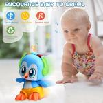 FCQSWHN Baby Toys 6 to 12 Months,Dancing Penguin Infant Crawling Toys for 1 Year Old Boy Girl Early Educational Learning with Lights/Music,Christmas Birthday Gift for 6 9 12 18 Months Kids Toddlers by FCQSWHN